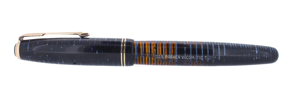 1947 PARKER AZURE PEARL VACUMATIC JUNIOR FOUNTAIN PEN RESTORED CONDITION