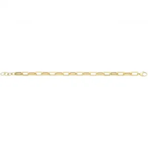 9ct Yellow Gold Hollow Bracelet NK448B