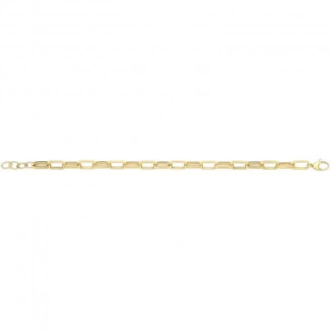 9ct Yellow Gold Hollow Bracelet NK448B