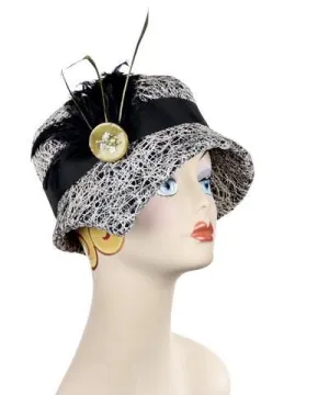 Abigail Hat Style  - Luna in Black (One Medium Only!)