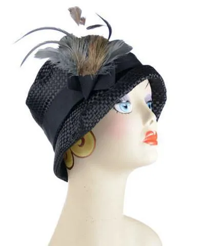 Abigail Style Hat - Interconnected in Black Upholstery