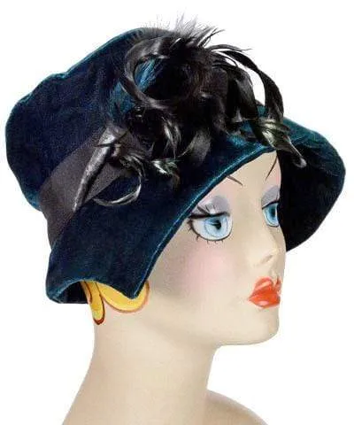 Abigail Style Hat - Velvet in Emerald