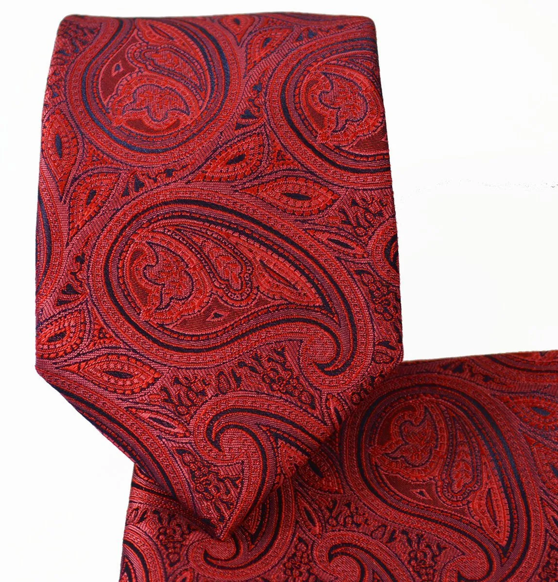 American Beauty Red Paisley Tuxedo Vest Set