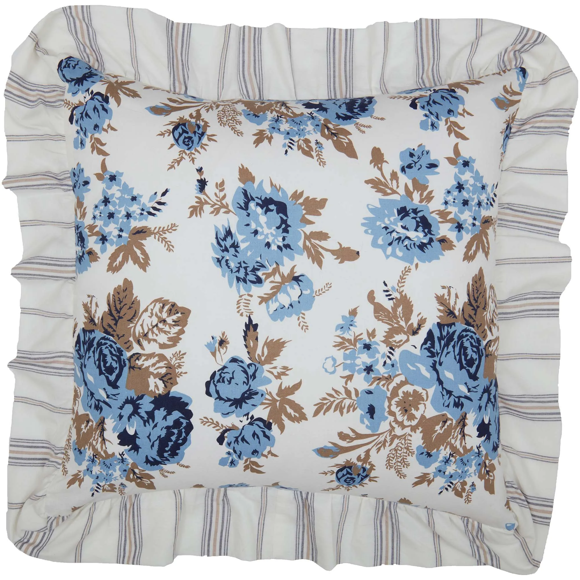 Annie Floral Ruffled Pillow