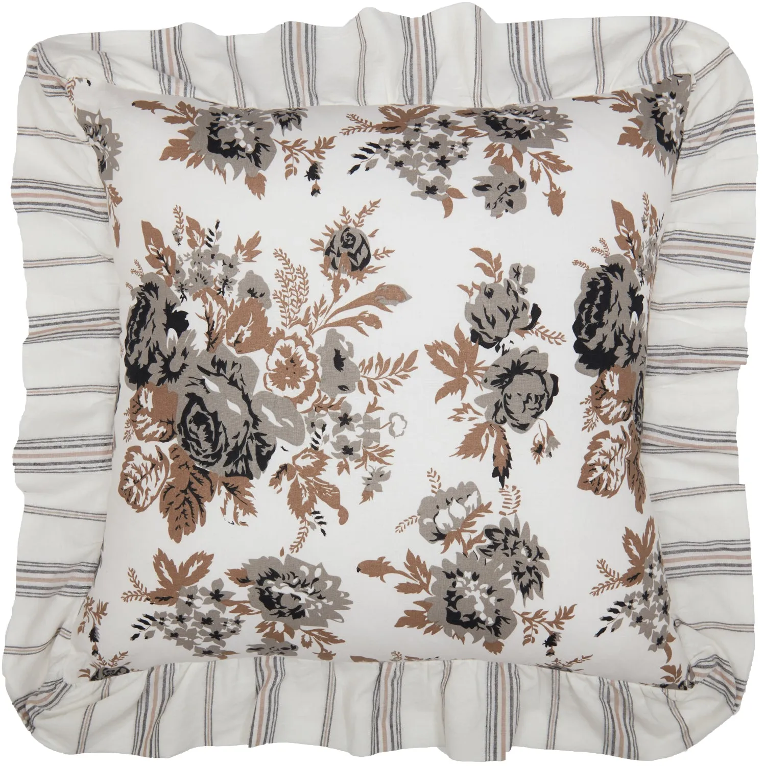 Annie Floral Ruffled Pillow