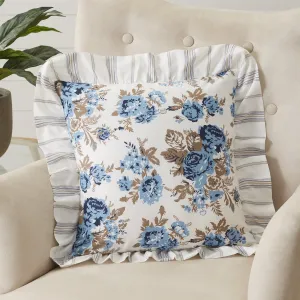 Annie Floral Ruffled Pillow