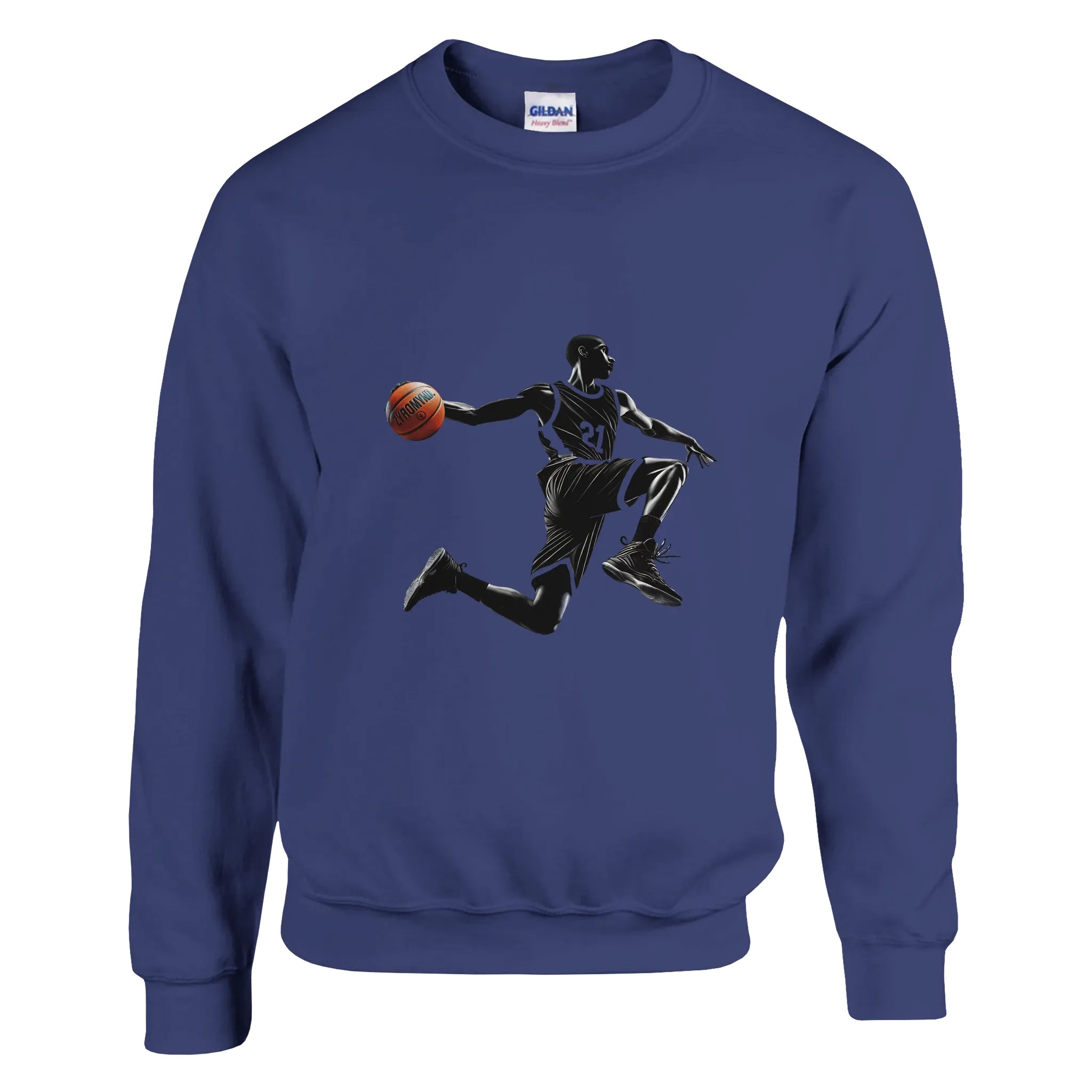 Basketball Player Mid-Air - Classic Unisex Crewneck Sweatshirt | Gildan® 18000