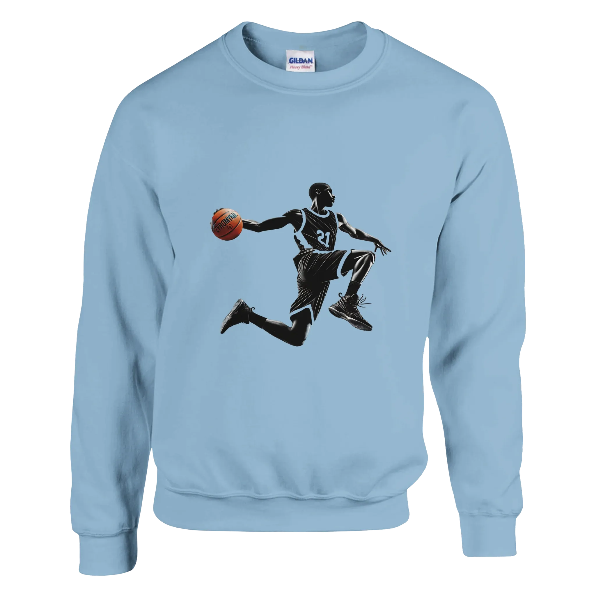 Basketball Player Mid-Air - Classic Unisex Crewneck Sweatshirt | Gildan® 18000