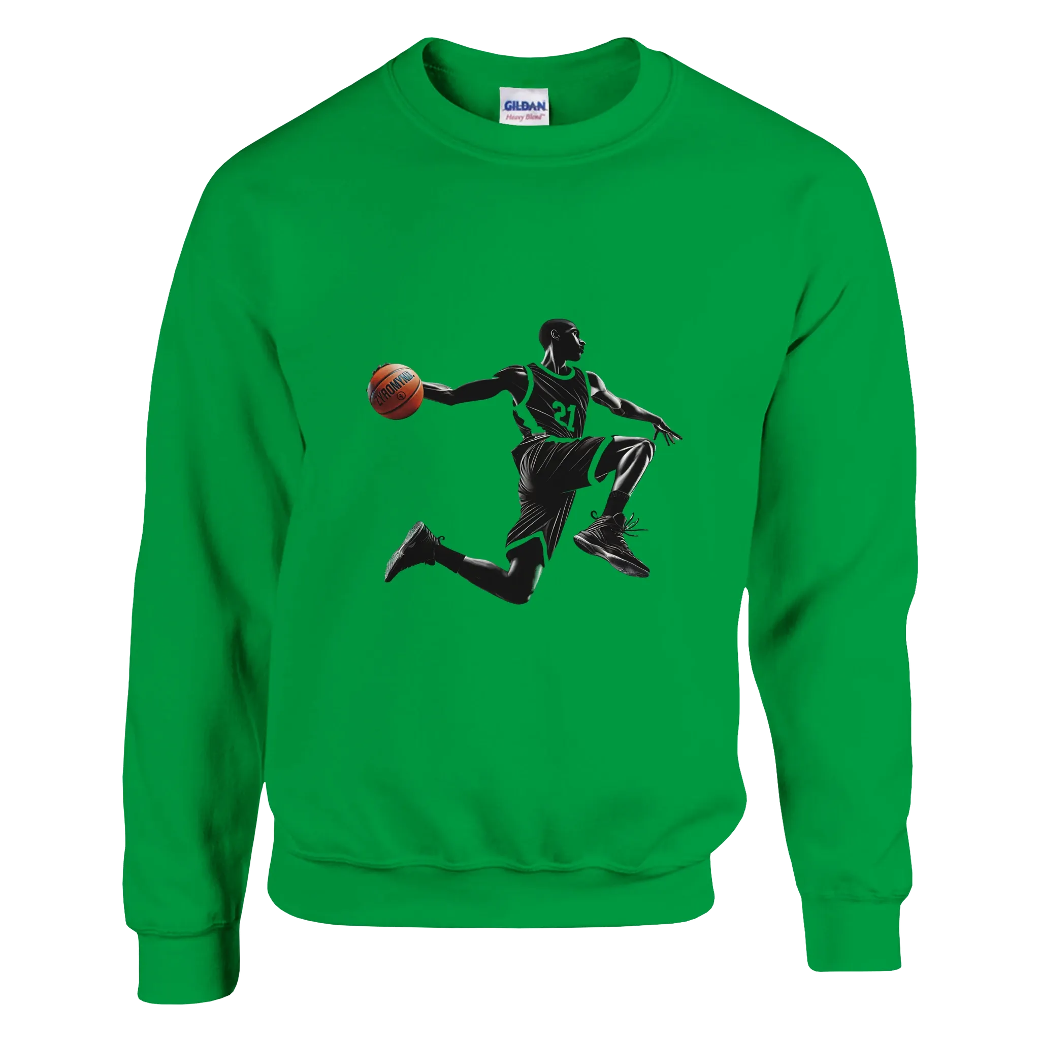 Basketball Player Mid-Air - Classic Unisex Crewneck Sweatshirt | Gildan® 18000