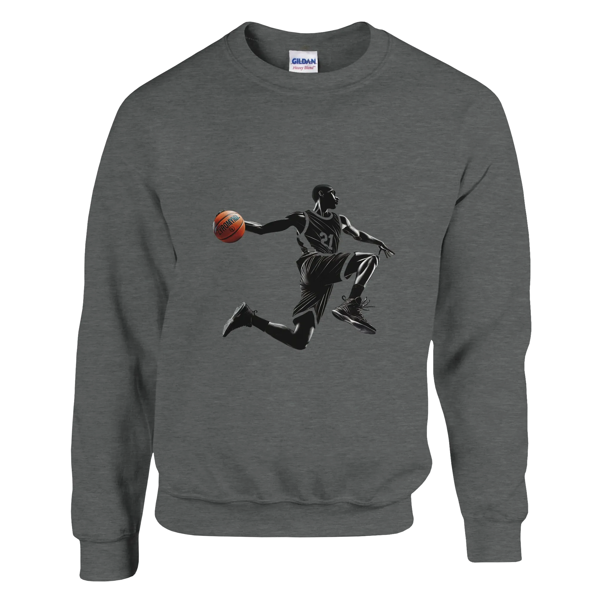 Basketball Player Mid-Air - Classic Unisex Crewneck Sweatshirt | Gildan® 18000