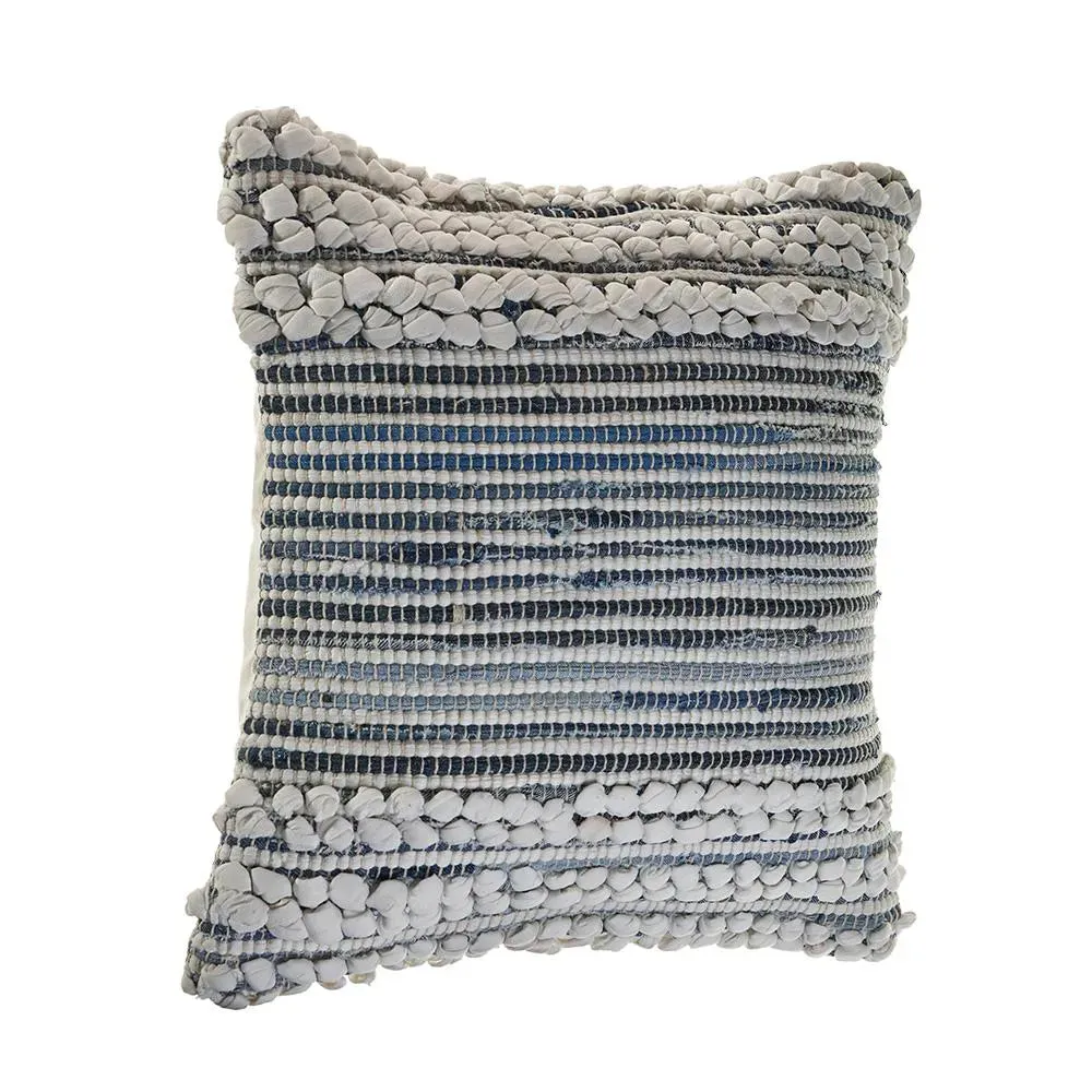 Bold Textured Navy  LR07435 Throw Pillow