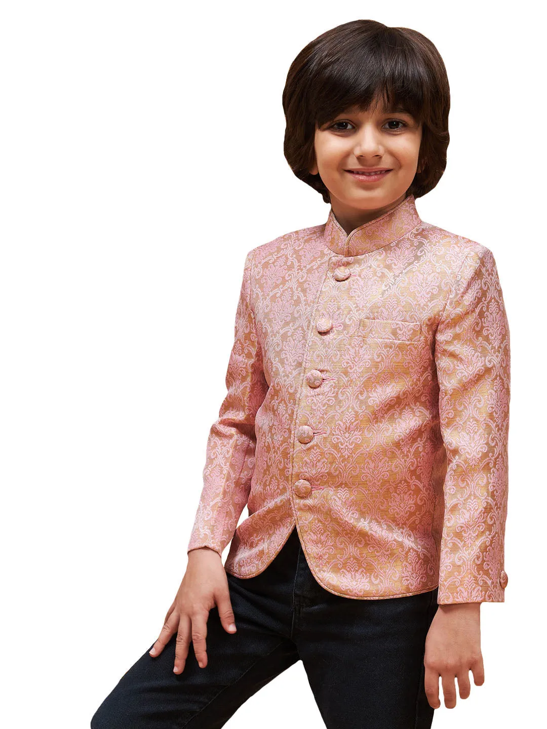 Boy's Pink Jodhpuri - Vastramay Boys