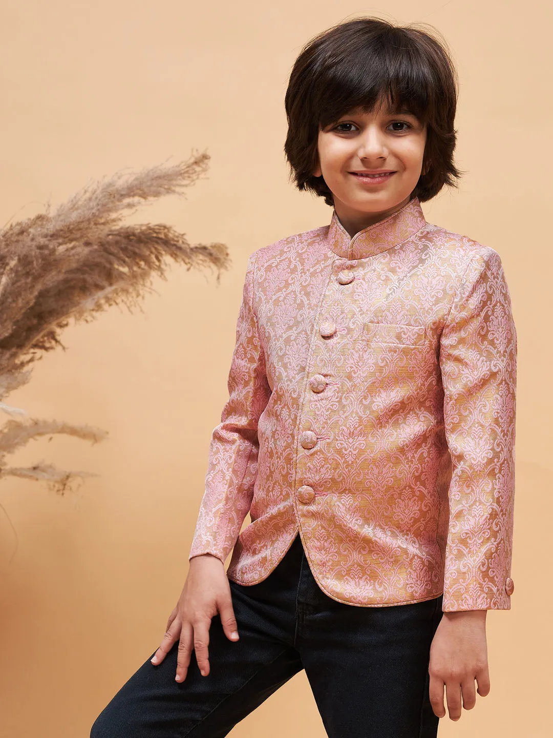 Boy's Pink Jodhpuri - Vastramay Boys