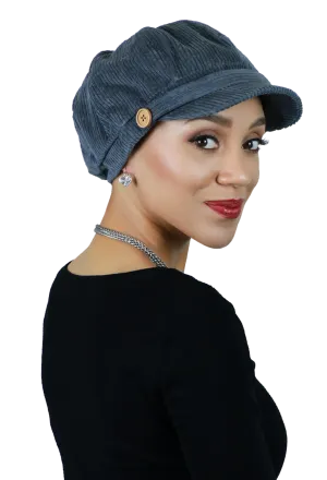 Brianna Corduroy Newsboy Cabbie Hat for Women