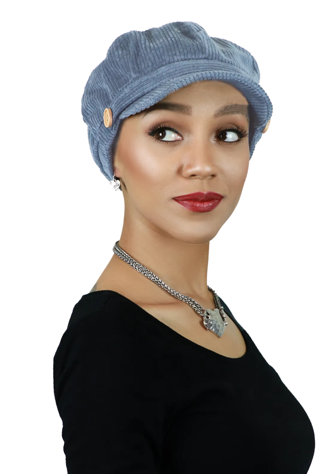 Brianna Corduroy Newsboy Cabbie Hat for Women