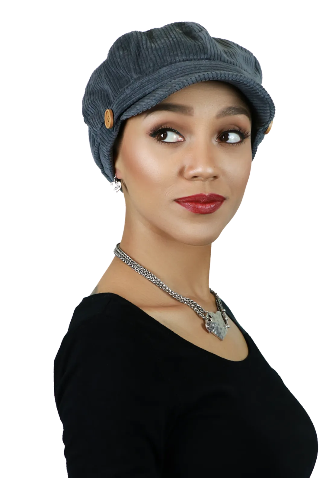 Brianna Corduroy Newsboy Cabbie Hat for Women