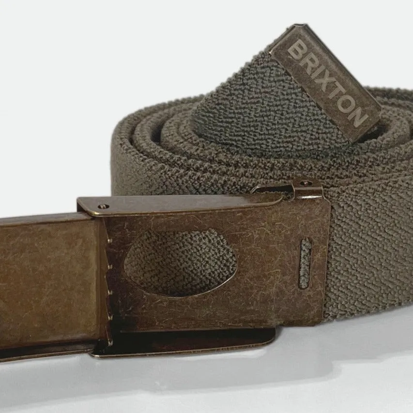 BRIXTON STRETCH WEB BELT OLIVE