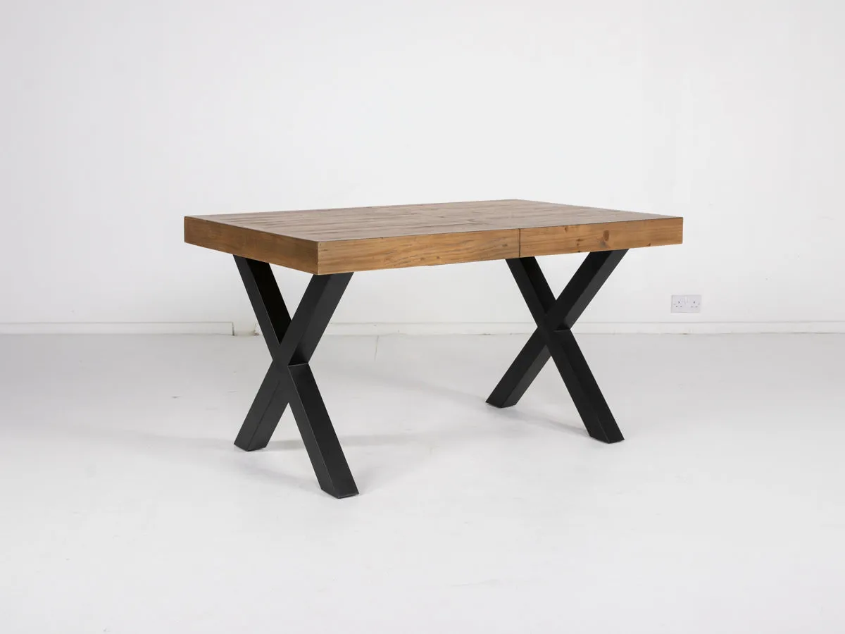 Brooklyn Light Extendable Cross Leg Dining Table (140cm - 180cm)