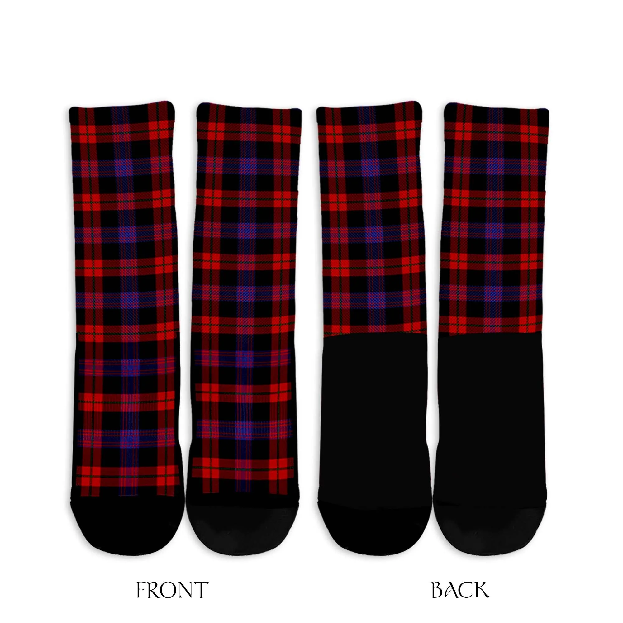 Broun Modern Tartan Crew Socks