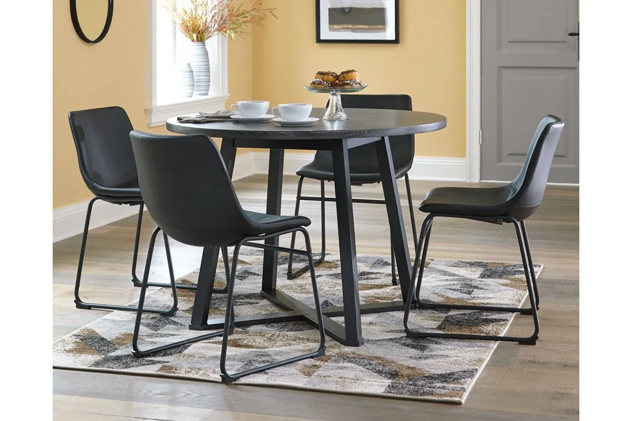 Centiar Gray/Black Dining Table