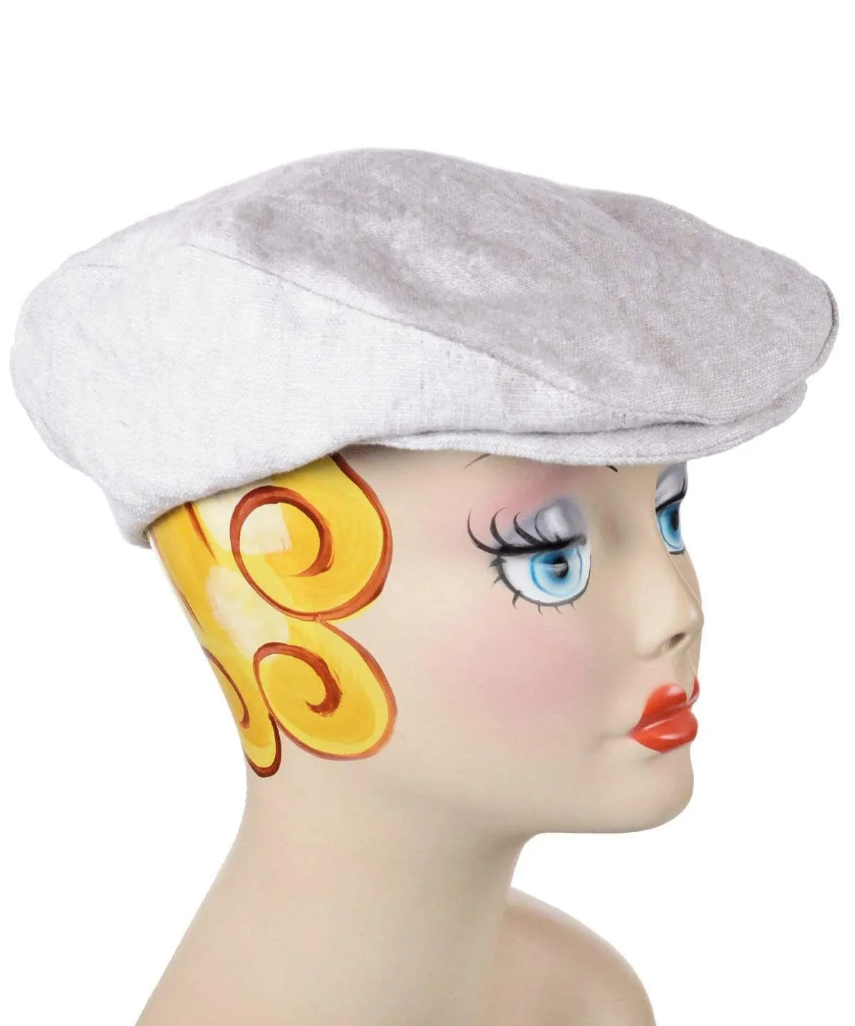 Charlie Driving Cap - Solid Linens (One Med. Metallic Silver, Mustard, & Bone Left!)