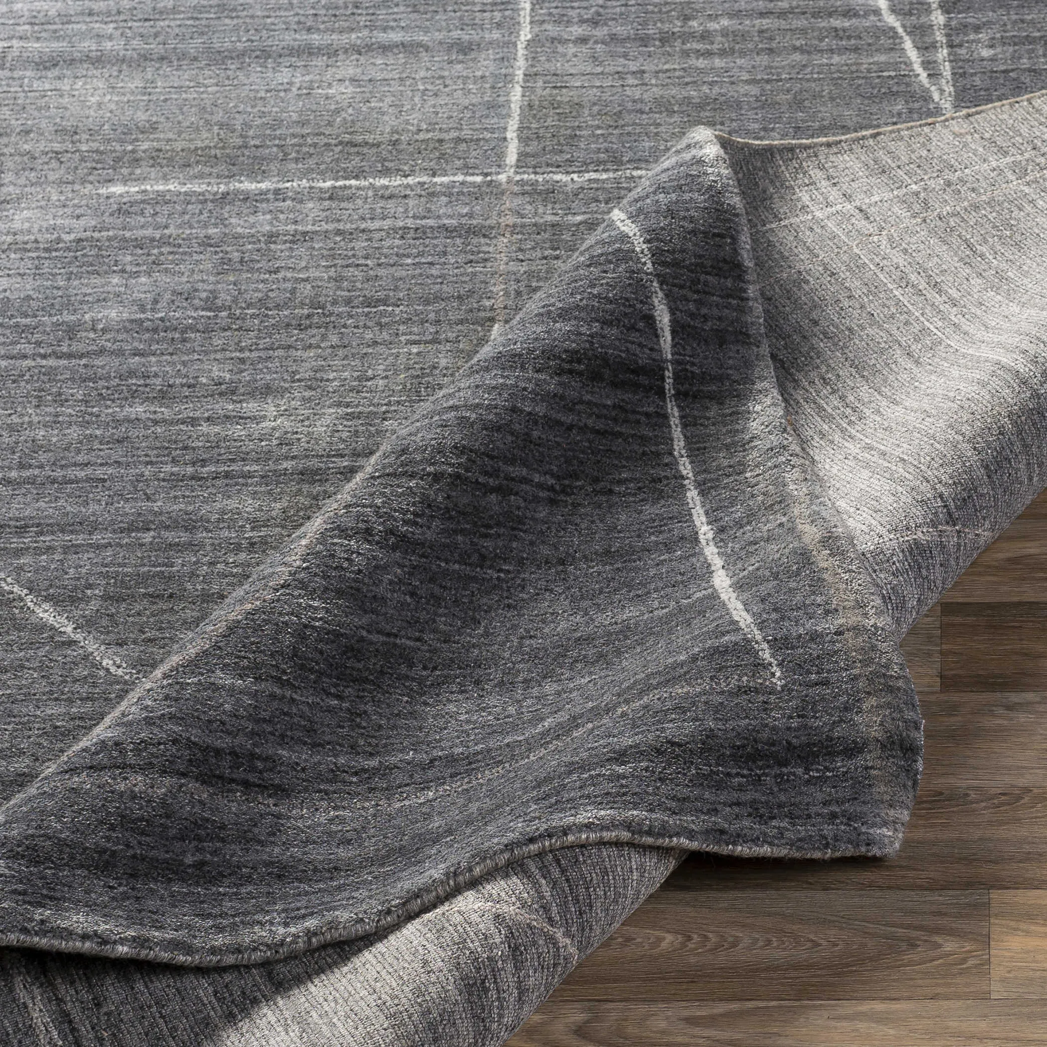 Costilla Modern Gray 9 X 13 Rug