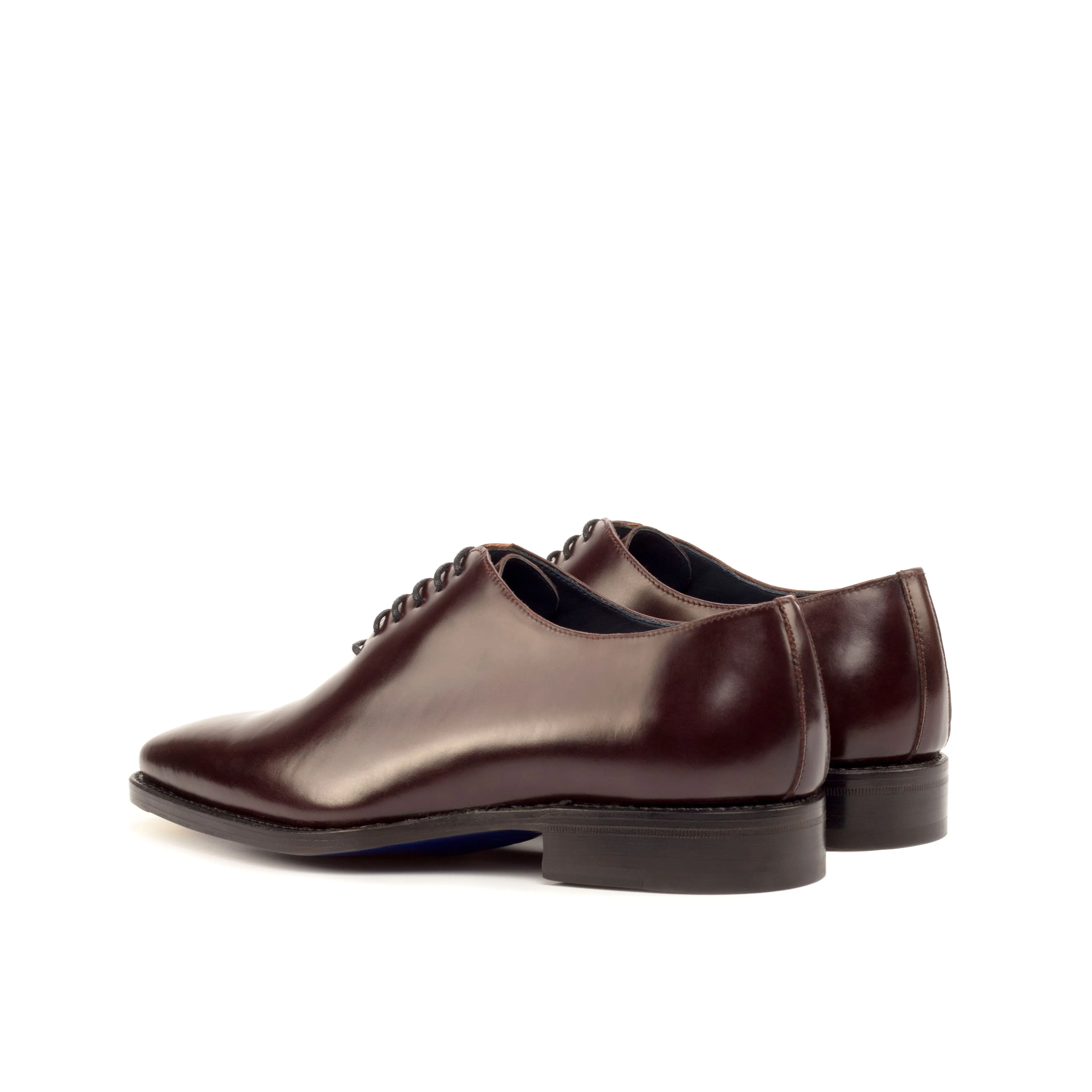 DapperFam Giuliano in Burgundy Men's Italian Cordovan Leather Whole Cut