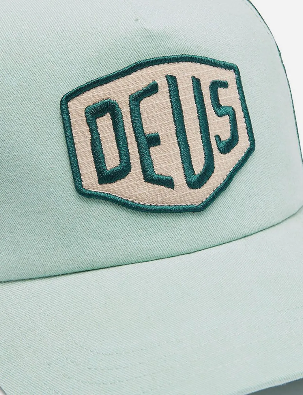 Deus Ex Machina Foxtrot Shield Trucker Cap - Mint Green