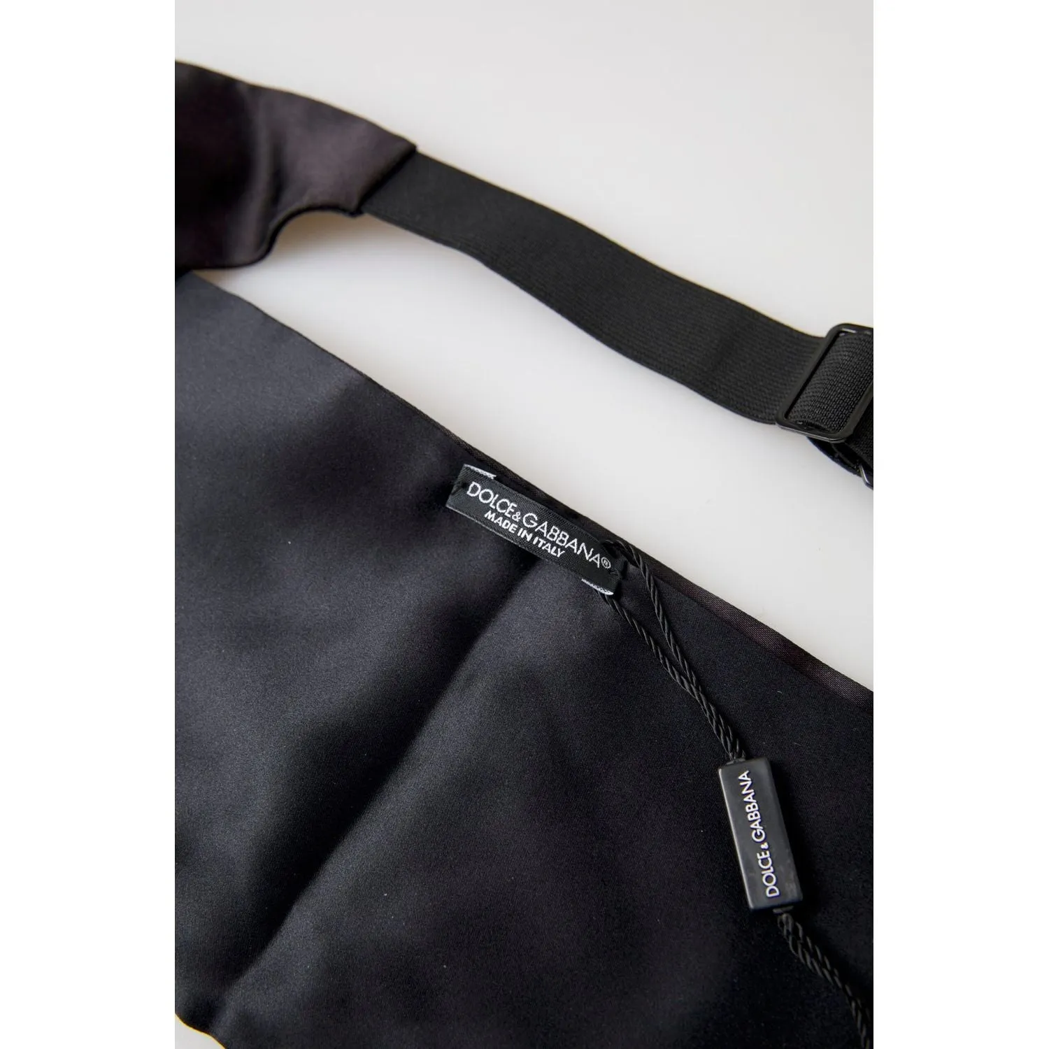 Dolce & Gabbana Elegant Black Silk Cummerbund