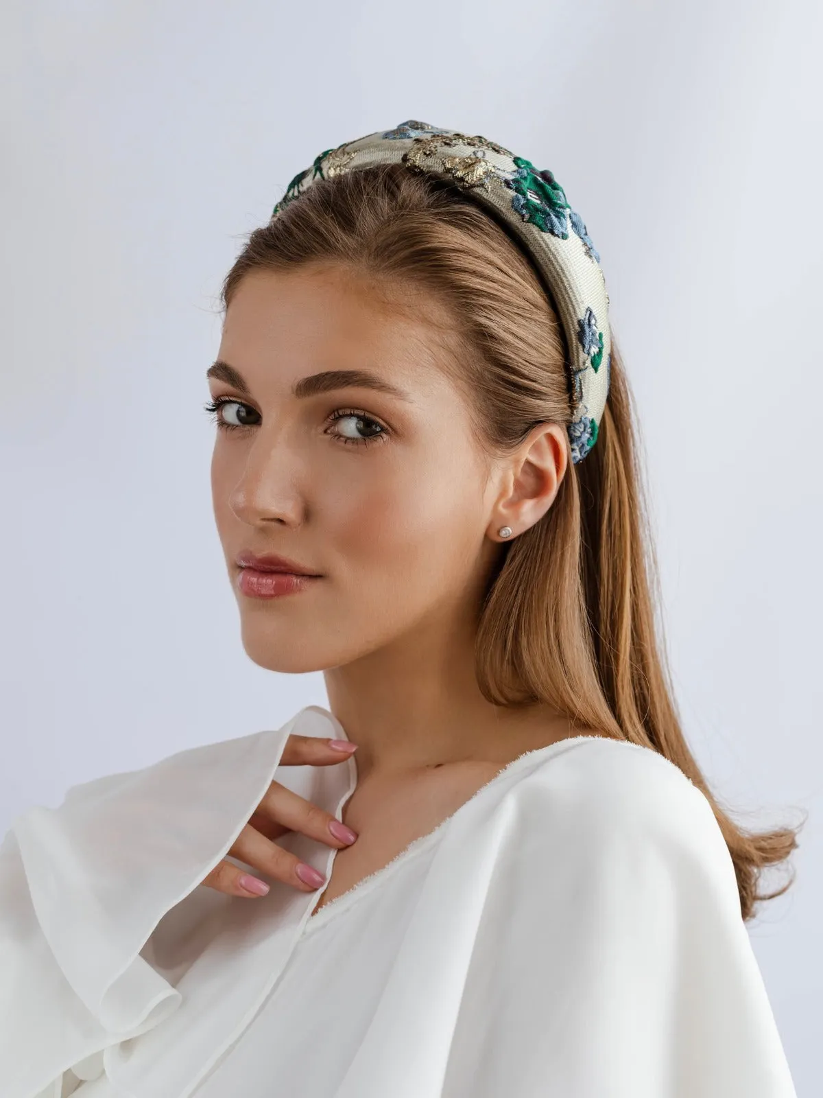 Elina Green & Gold Headband