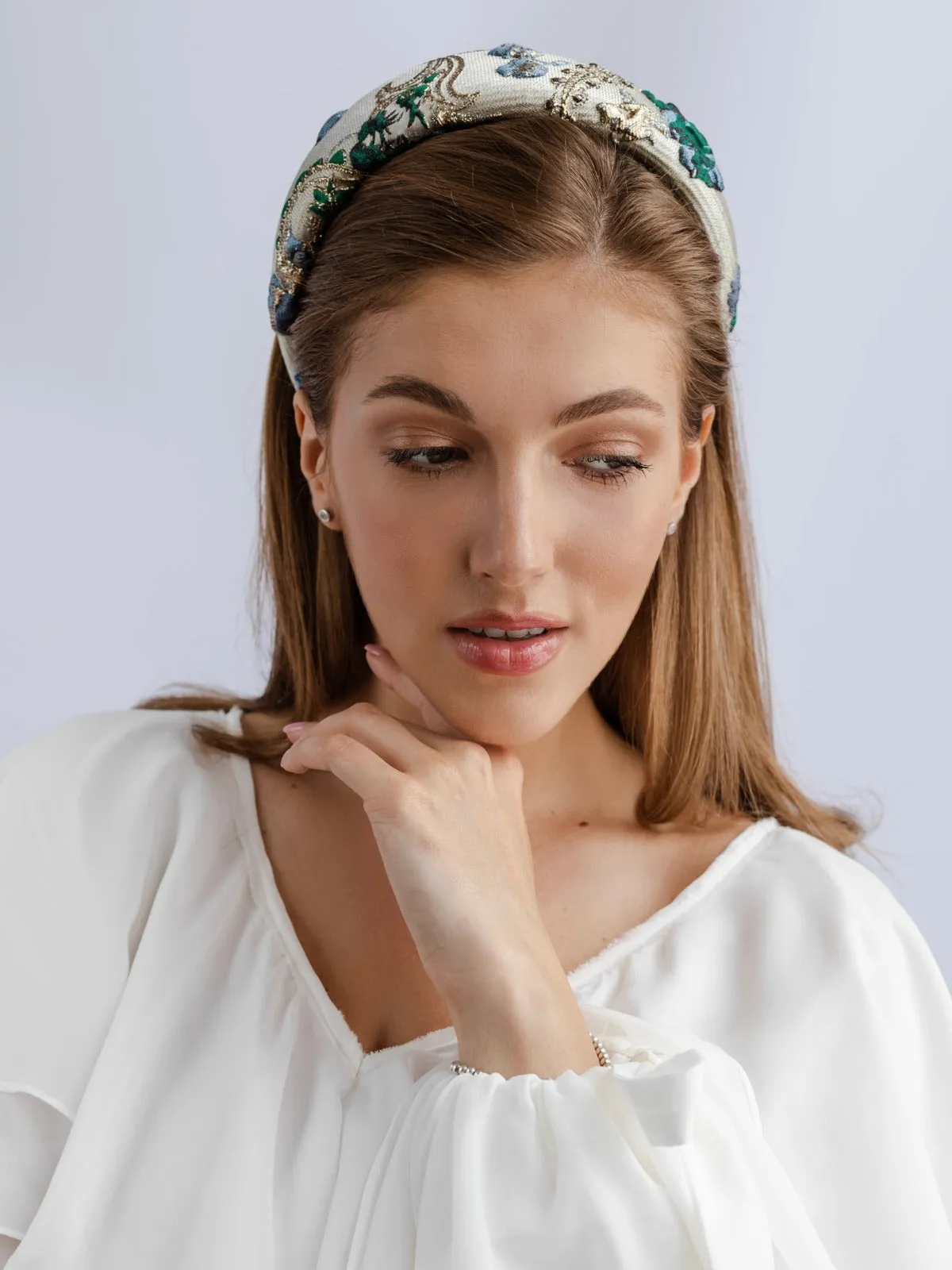 Elina Green & Gold Headband