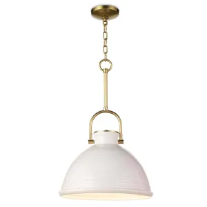 Eloise Ceramic Pendant Large (White)