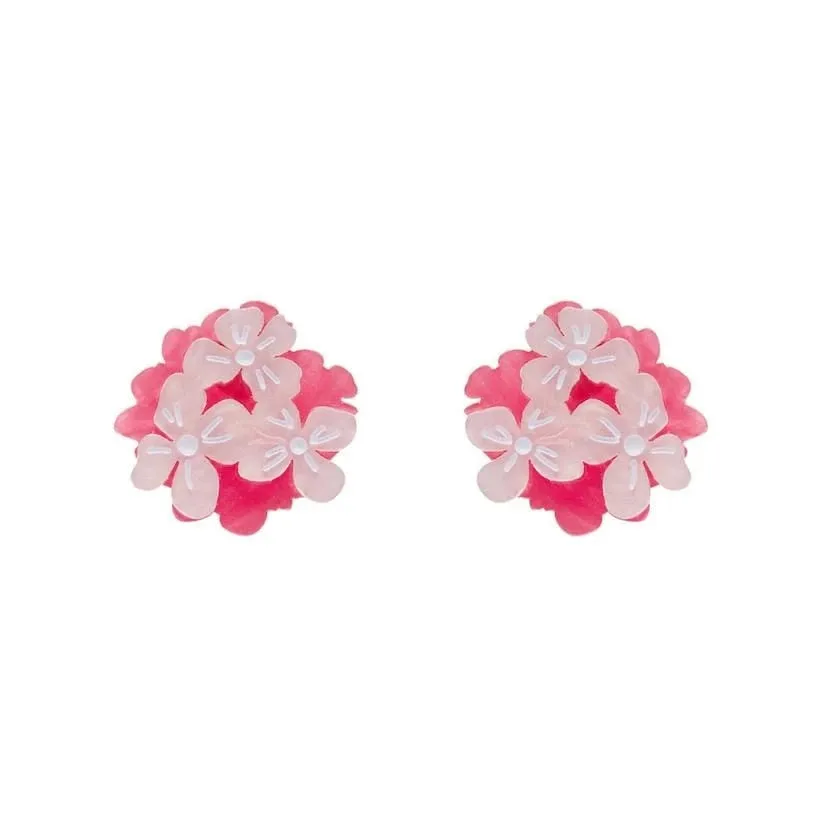 Erstwilder Heartfelt Hydrangea Pink Earrings 2019