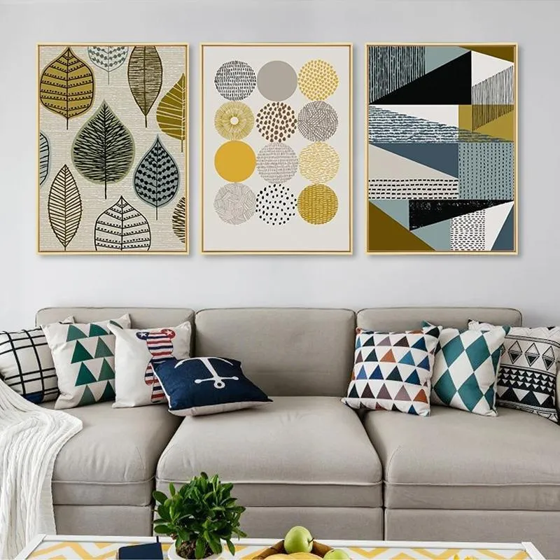 Geometric Canvas Wall Art Prints (60x80cm)