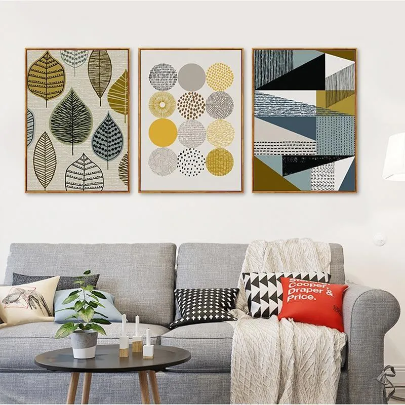 Geometric Canvas Wall Art Prints (60x80cm)