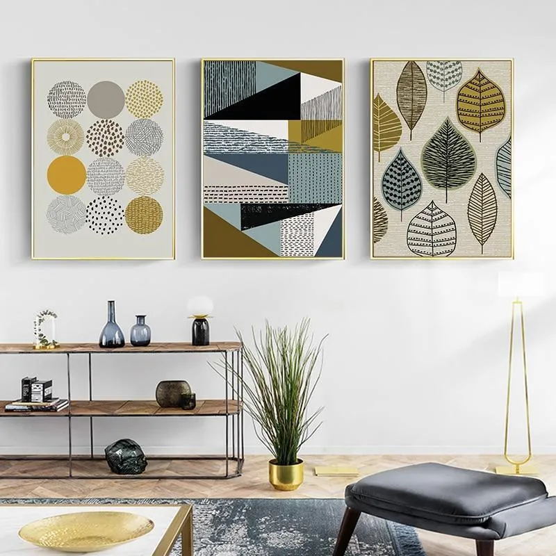 Geometric Canvas Wall Art Prints (60x80cm)