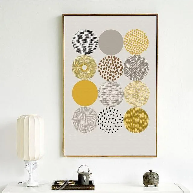 Geometric Canvas Wall Art Prints (60x80cm)