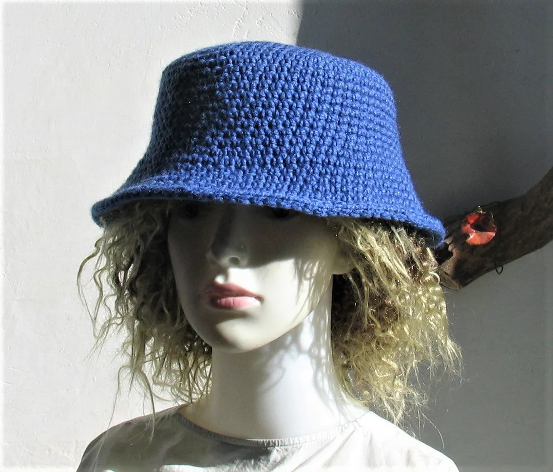 Handmade Crochet  Bucket hat for dreadlocks rochet Rustic Hat Bohemian Western Hat Boho Hippie Hipster Festival Hat Toddler Baby hat Ladies hat Japanese style chat