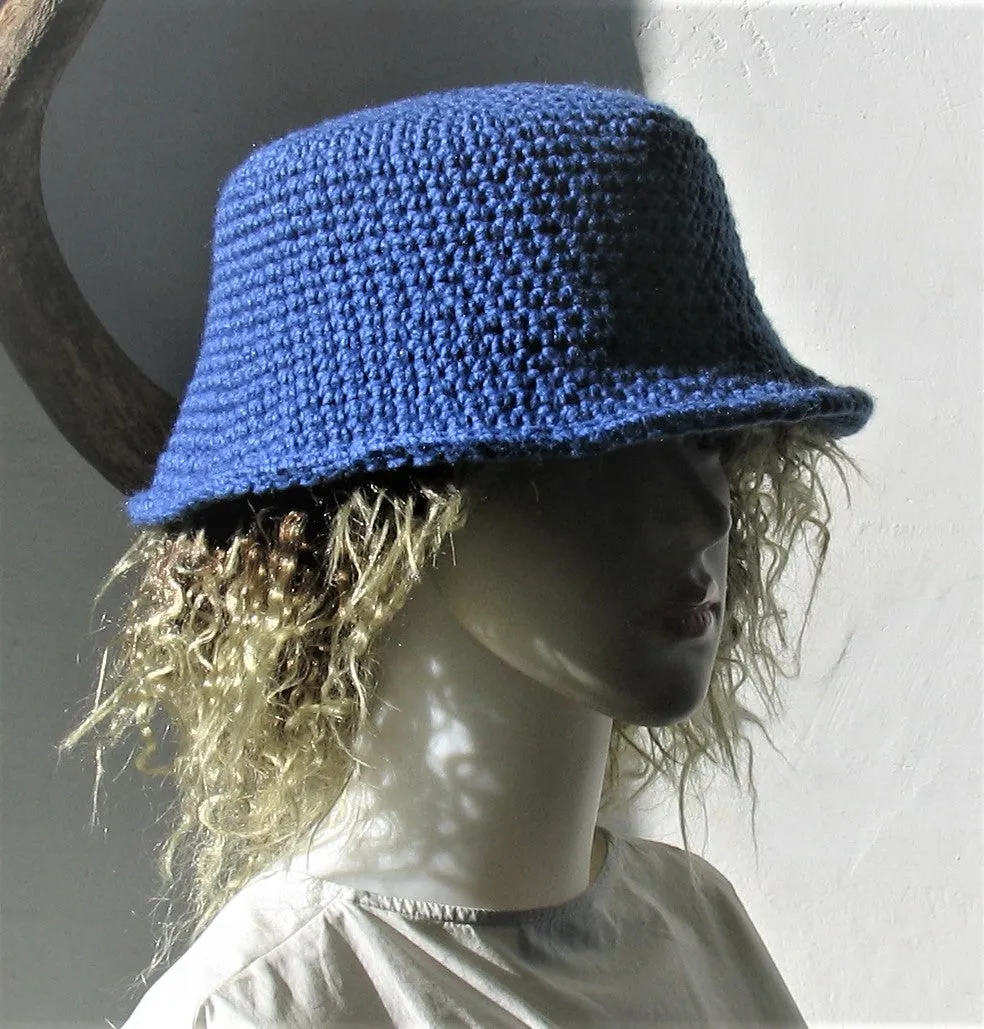 Handmade Crochet  Bucket hat for dreadlocks rochet Rustic Hat Bohemian Western Hat Boho Hippie Hipster Festival Hat Toddler Baby hat Ladies hat Japanese style chat