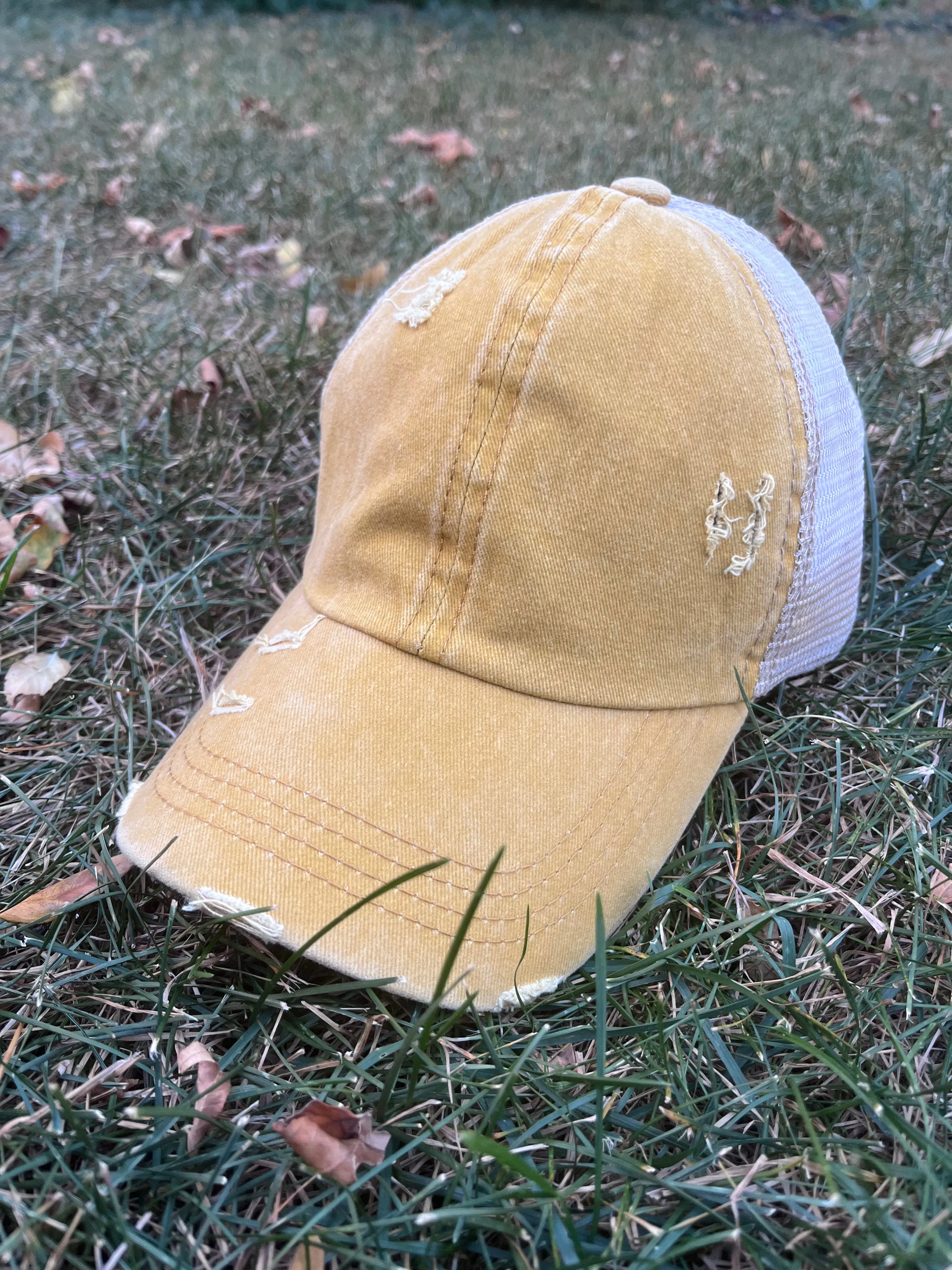 Hat blanks Distressed Leopard Solid Trucker caps