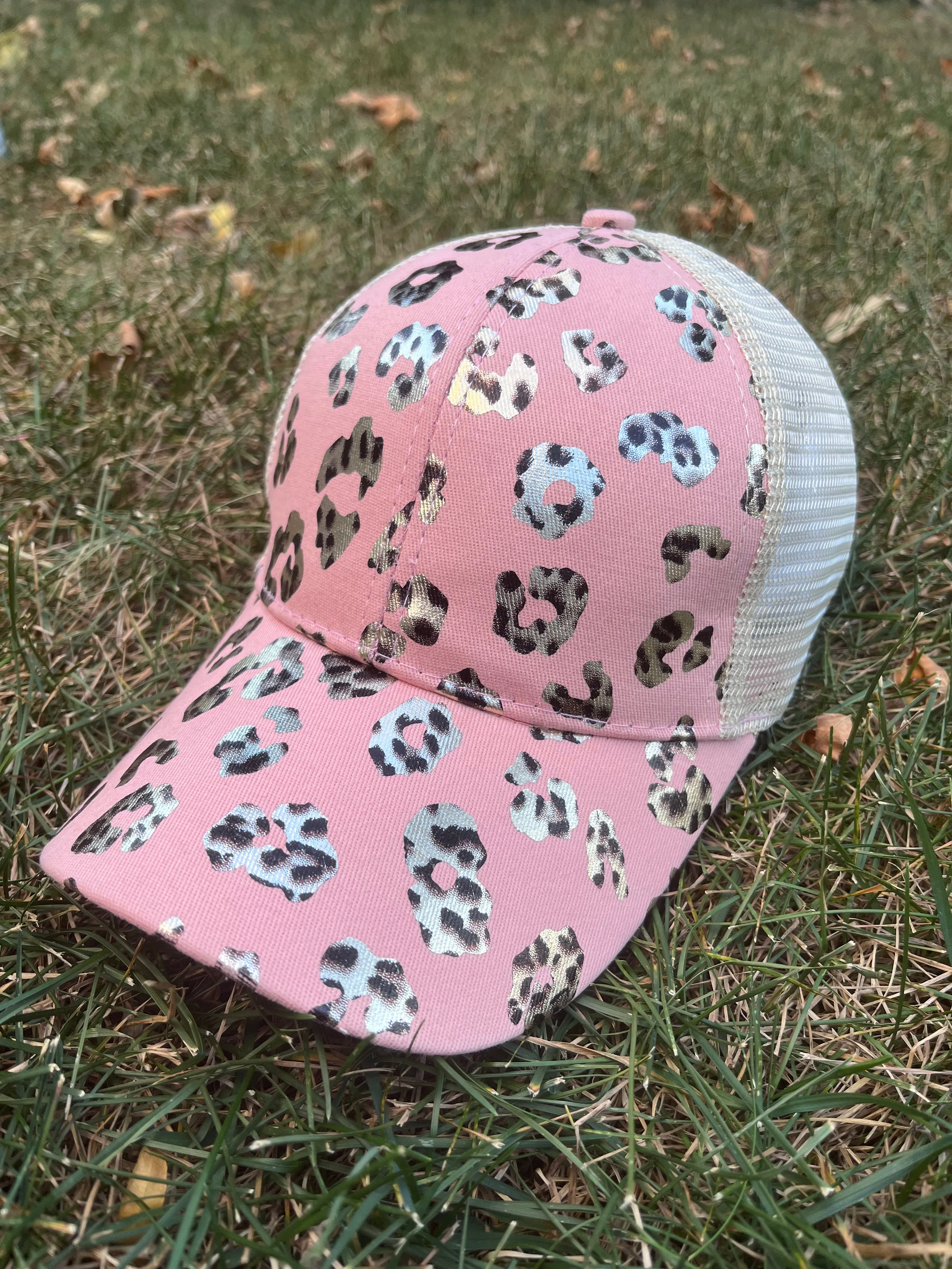 Hat blanks Distressed Leopard Solid Trucker caps