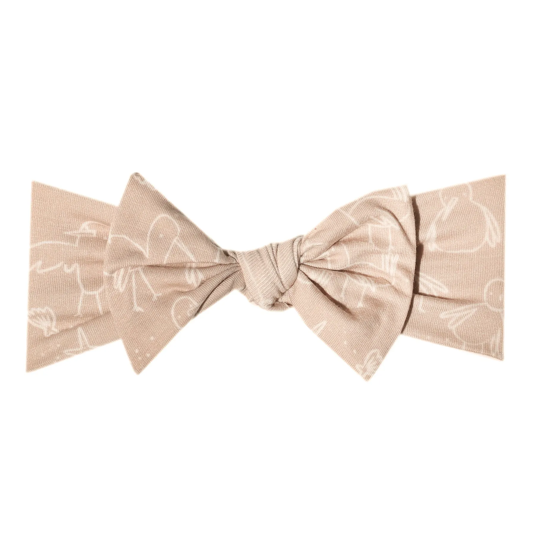 Knit Headband Bow - Sandy