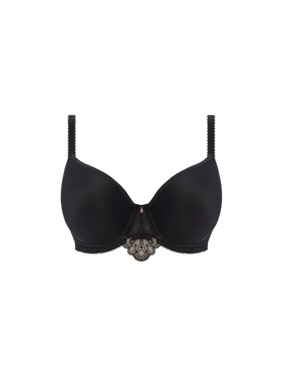 Loveland Moulded Plunge T-Shirt Bra - Boudoir Noir