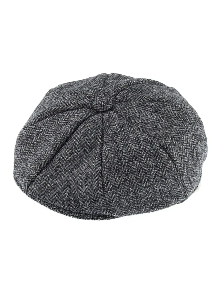 Men's Abraham Moon Herringbone Tweed Newsboy Cap