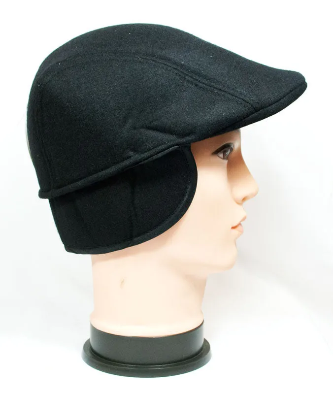 Men's Wool Dress Newsboy Caps with Ear Flap Wholesale