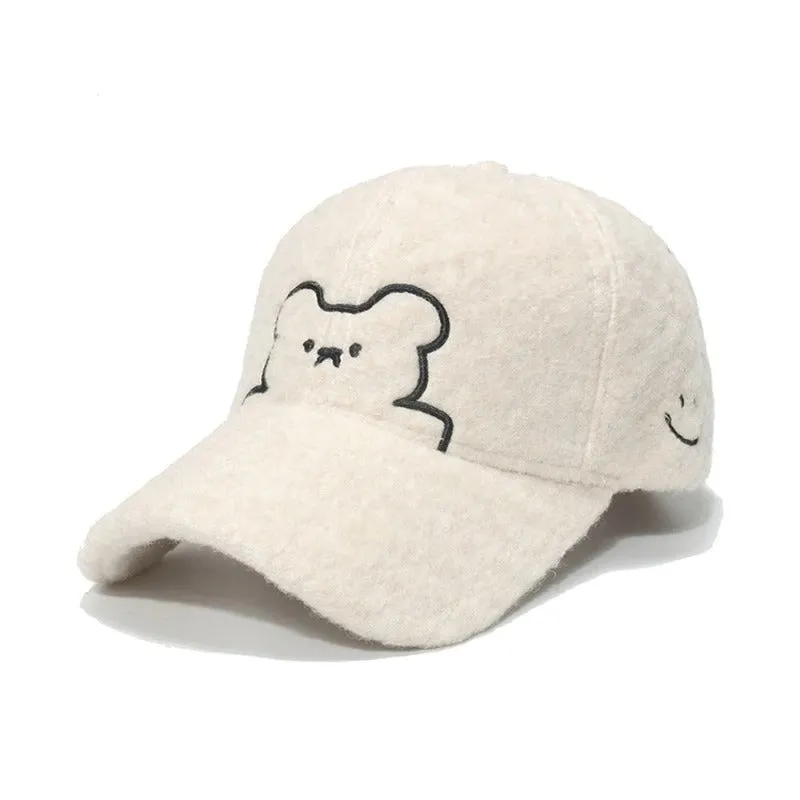 NEWBLOM Smiley Bear Baseball Cap