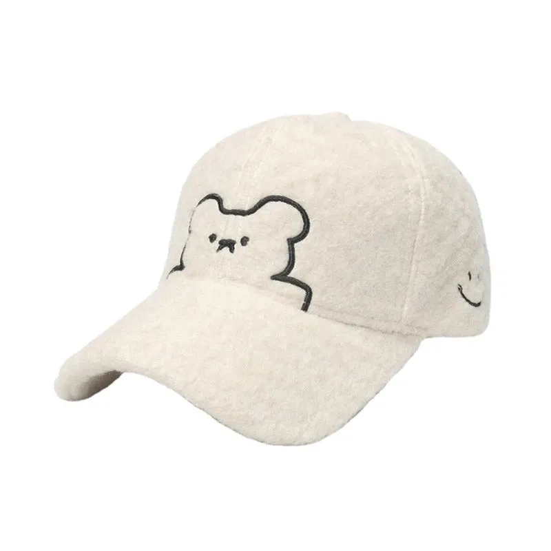 NEWBLOM Smiley Bear Baseball Cap