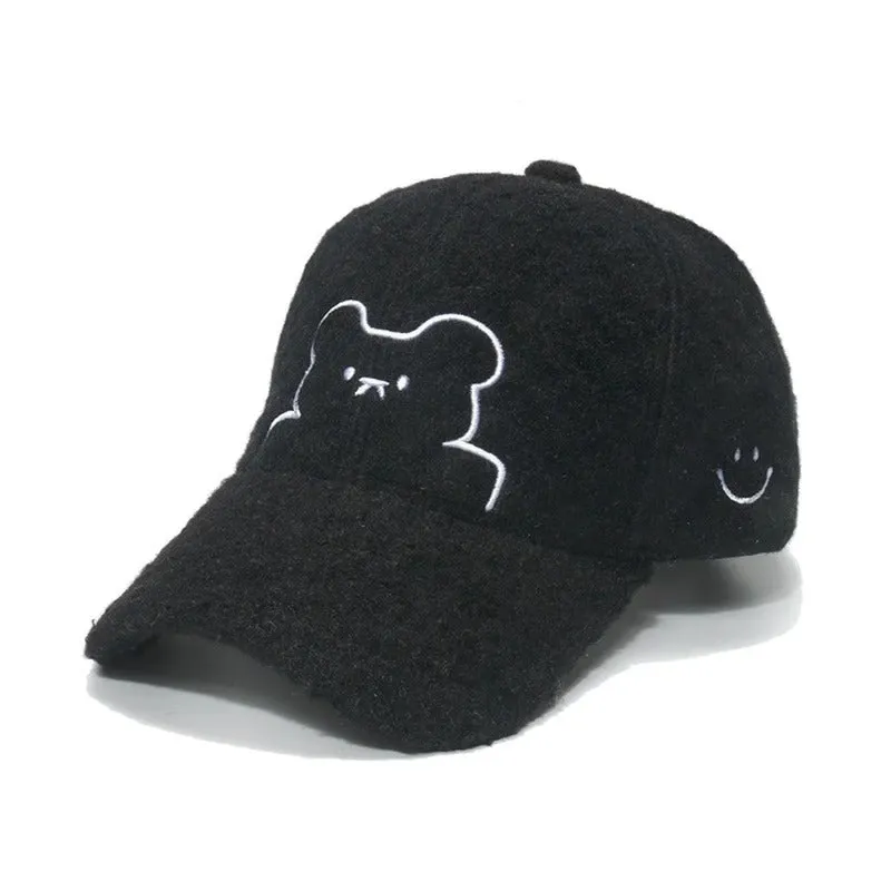 NEWBLOM Smiley Bear Baseball Cap