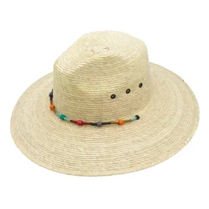 Peter Grimm Viva - Wide Brim Mexican Palm Straw Fedora Hat