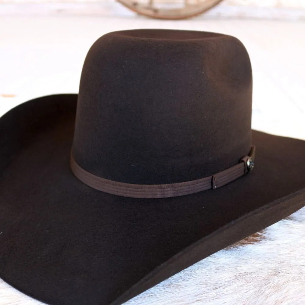 Resistol Hooey Day Money Felt Cowboy Hat | Chocolate